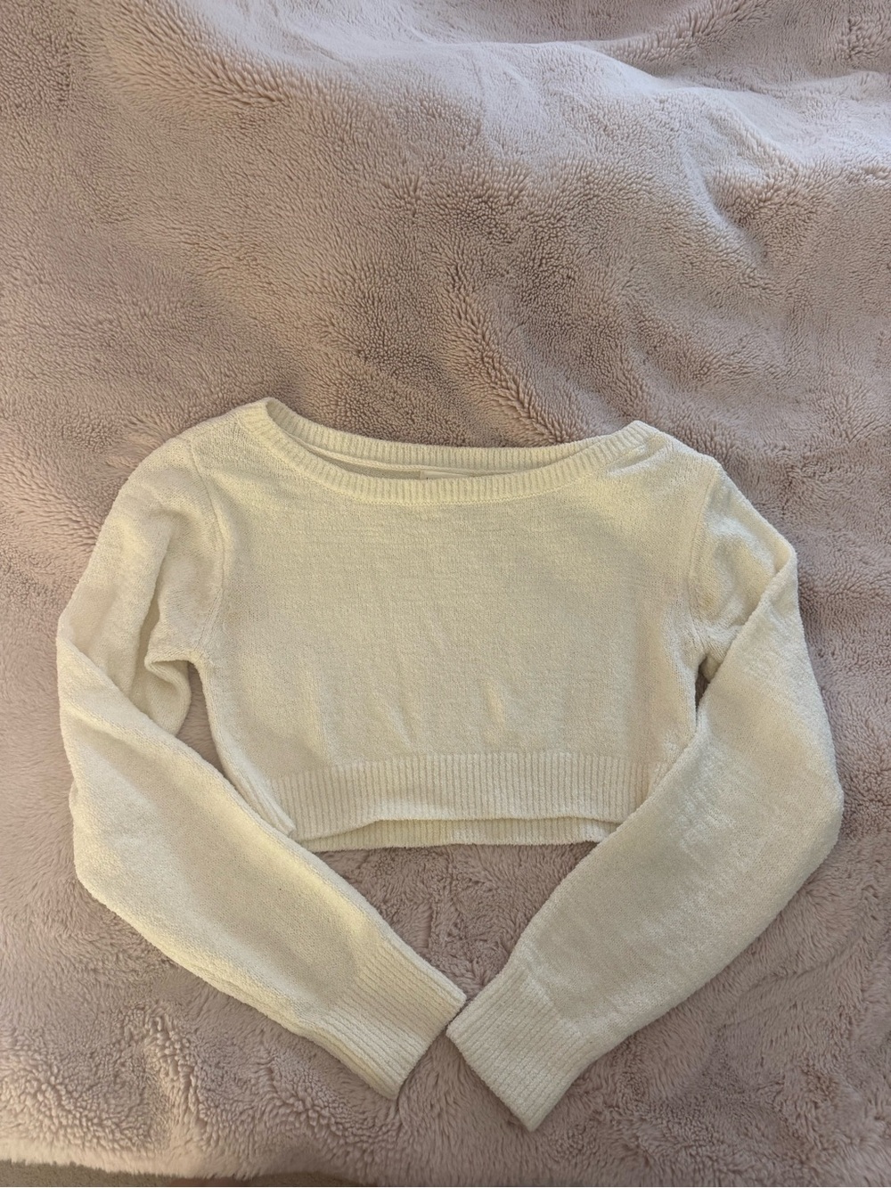 Lovers + Friends Baby Yellow Cropped Knit Top